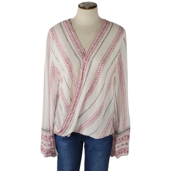 Elan High- Low Long Sleeve Drapey Top - Picture 3 of 10